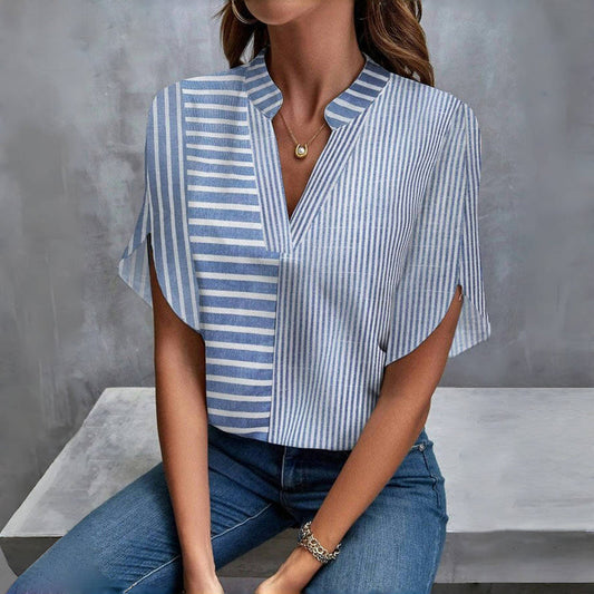 Marion / Blouse Décontractée À Rayures