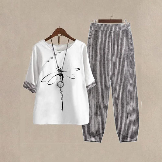 Ensemble deux pièces moderne à manches 3/4