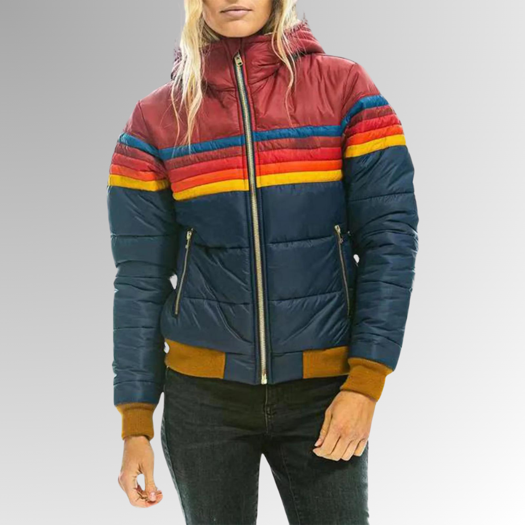 SILVANA™ | VESTE CASUAL AVEC ZIP ET DÉTAILS VIVANTS