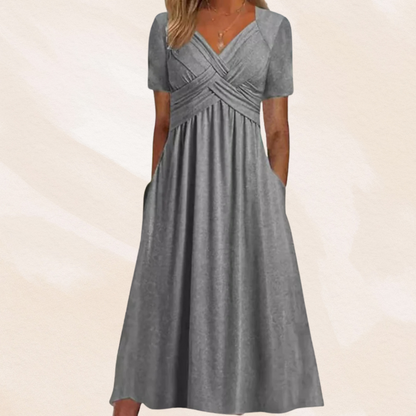 Mirella™ | Robe élégante à col en V