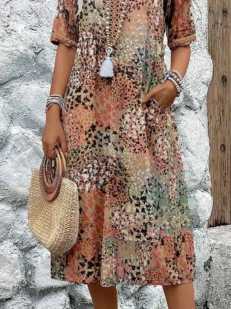 Nina | Robe midi lumineuse (1+1 gratuit)