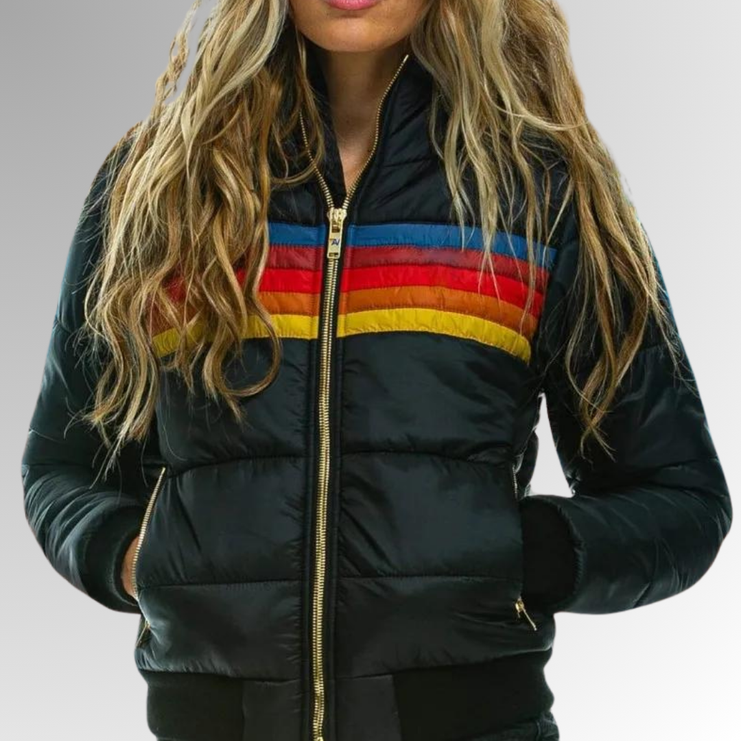 SILVANA™ | VESTE CASUAL AVEC ZIP ET DÉTAILS VIVANTS