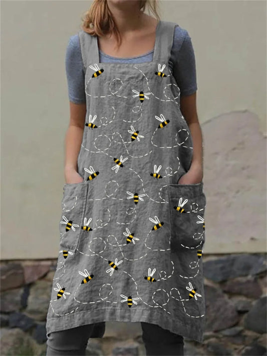 ABEILLE - TABLIER UTILITAIRE BRODÉ