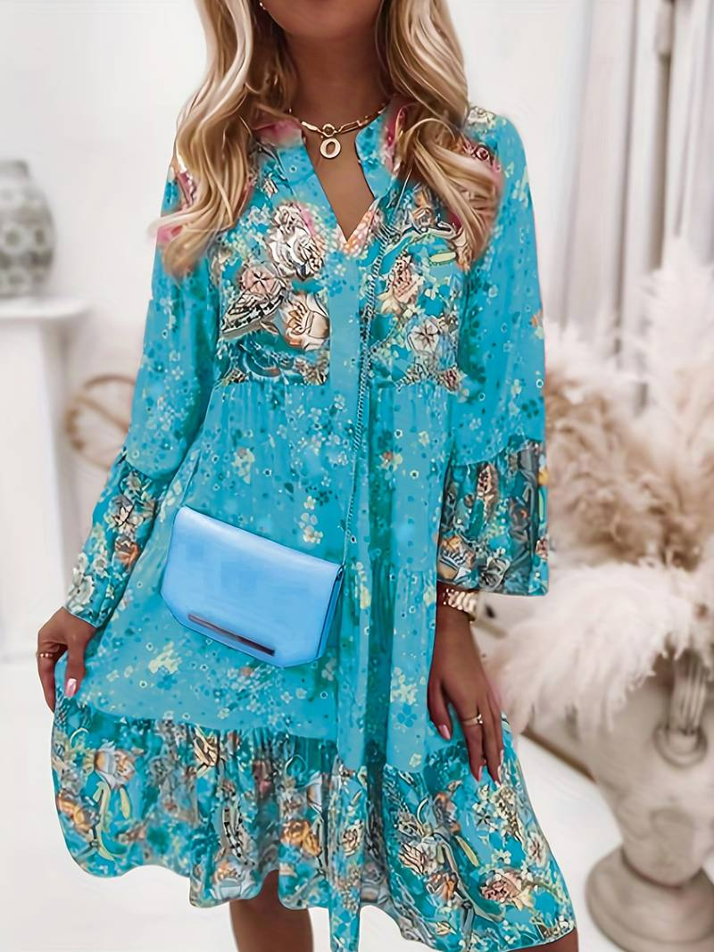 Gabrielle | Robe bohème élégante avec imprimé floral