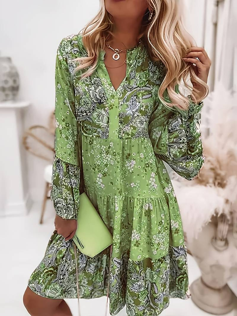 Gabrielle | Robe bohème élégante avec imprimé floral