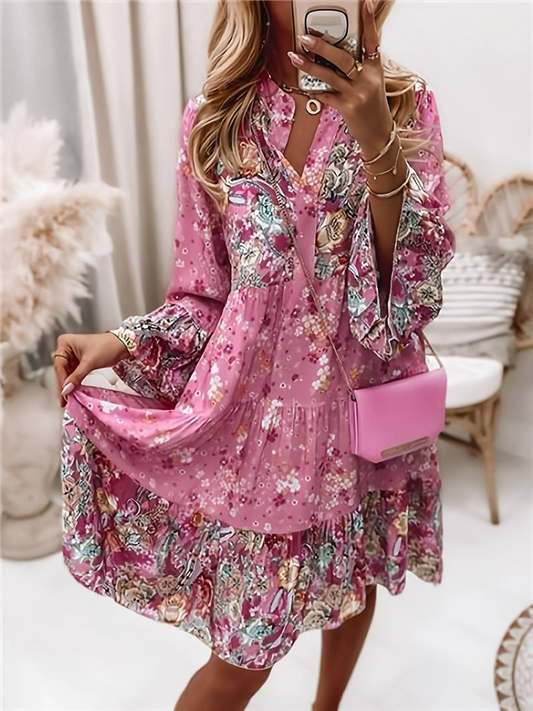 Gabrielle | Robe bohème élégante avec imprimé floral