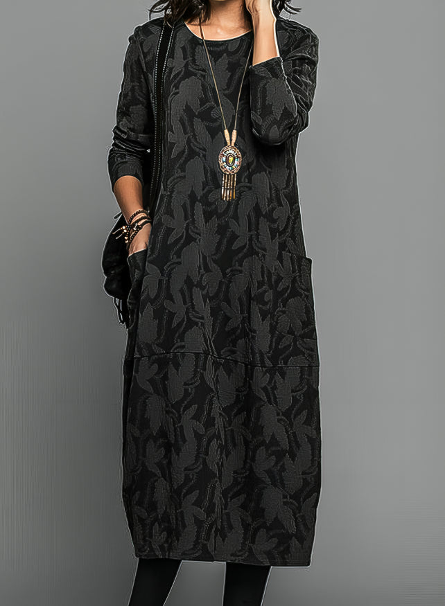 Cassie™ - Robe d'hiver décontractée à col rond