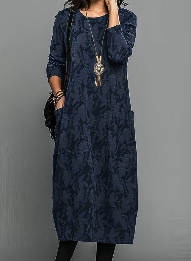 Cassie™ - Robe d'hiver décontractée à col rond