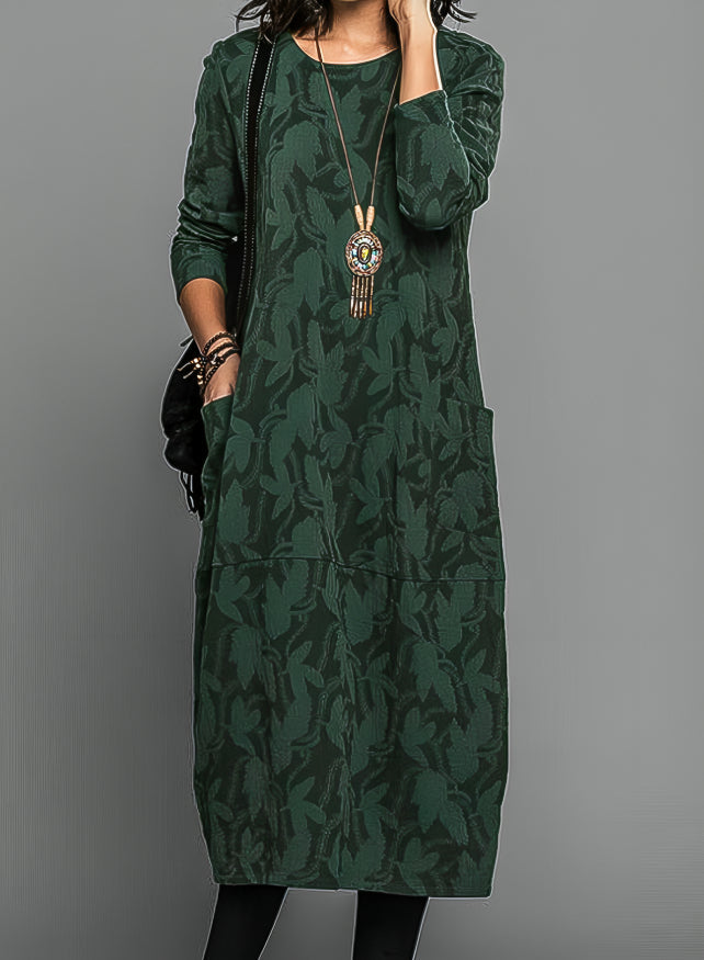Cassie™ - Robe d'hiver décontractée à col rond