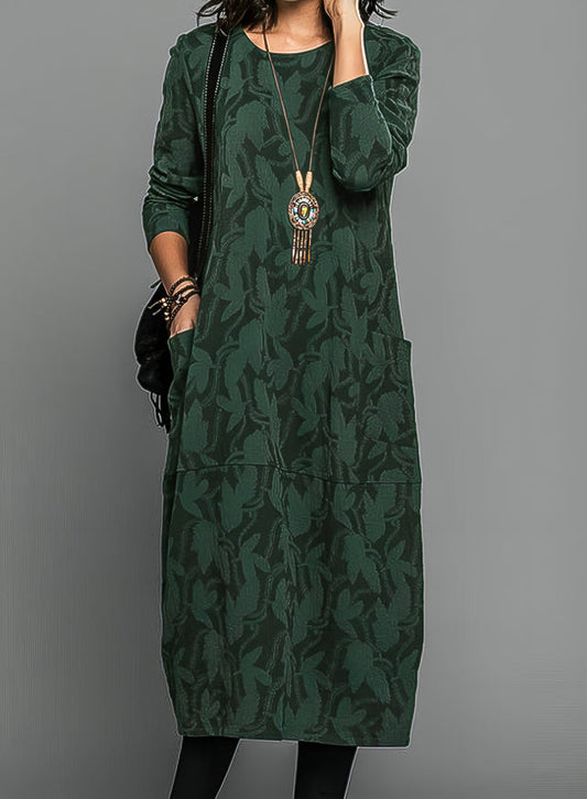 Cassie™ - Robe d'hiver décontractée à col rond