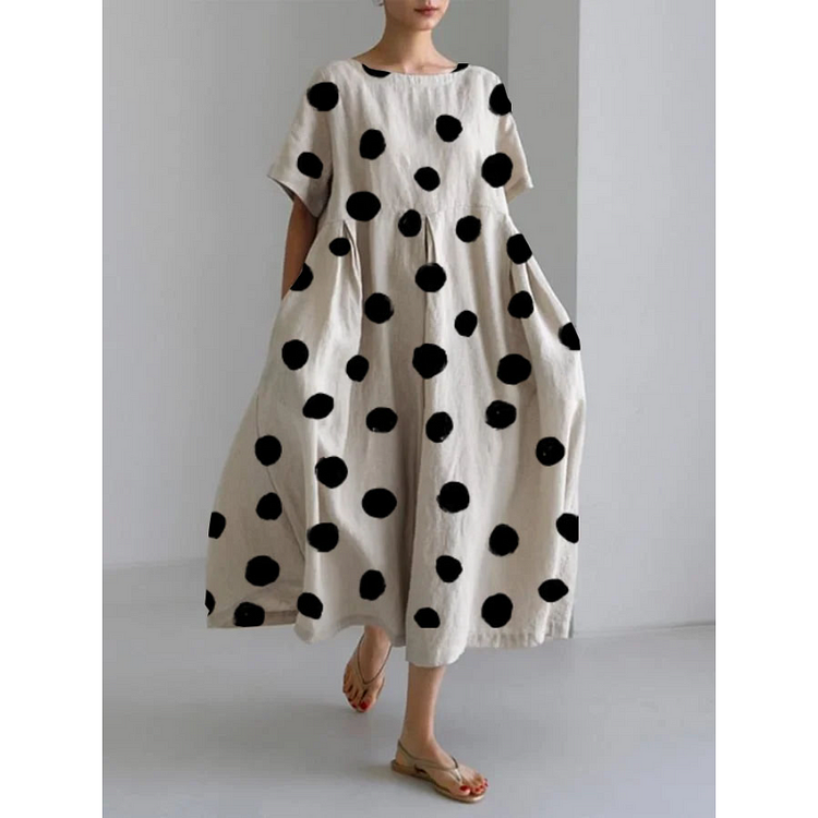 LUNA - ROBE DÉCONTRACTÉ À POIS