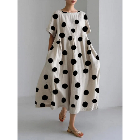 LUNA - ROBE DÉCONTRACTÉ À POIS