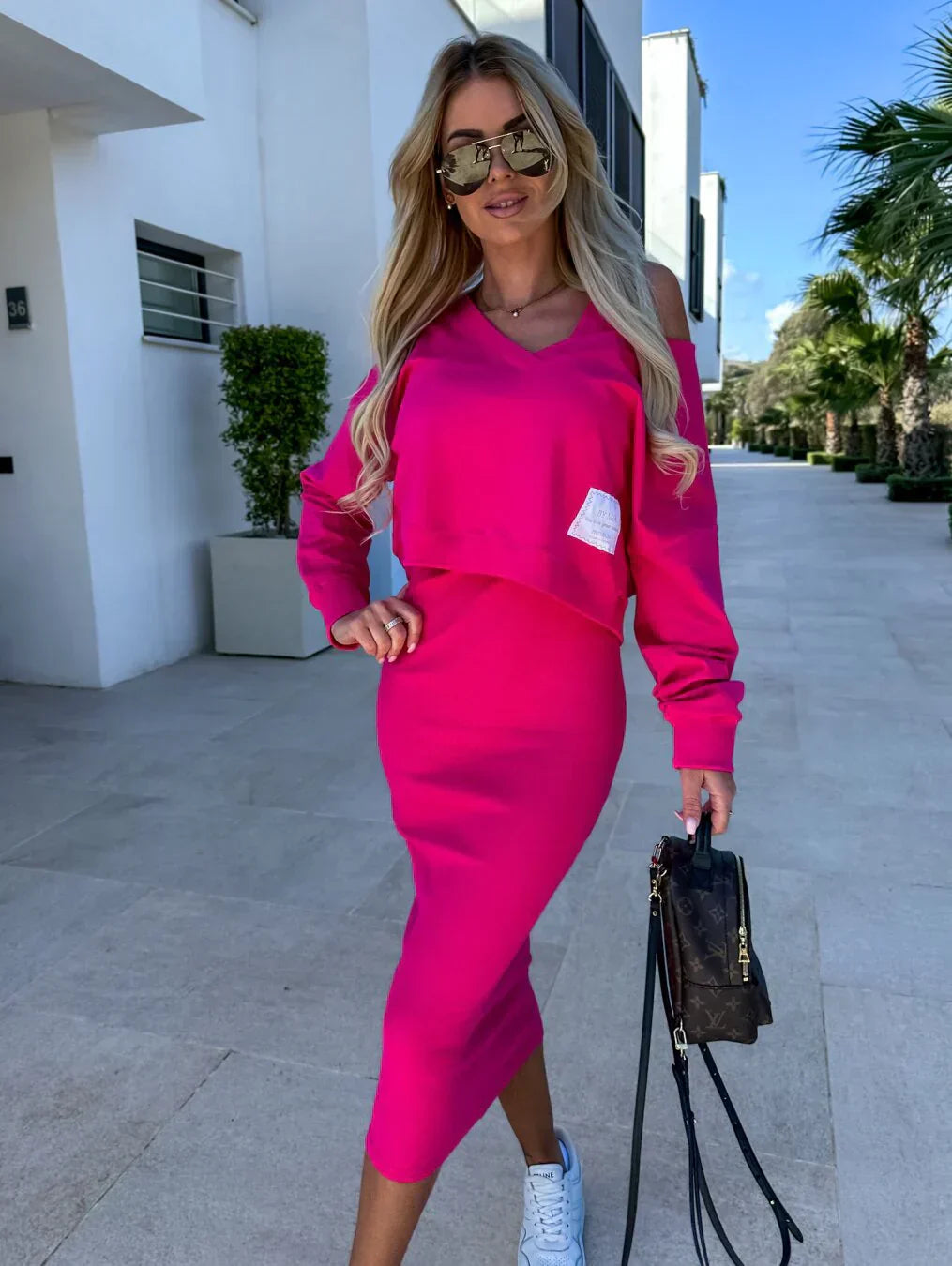Laurine – Ensemble décontracté robe & sweat
