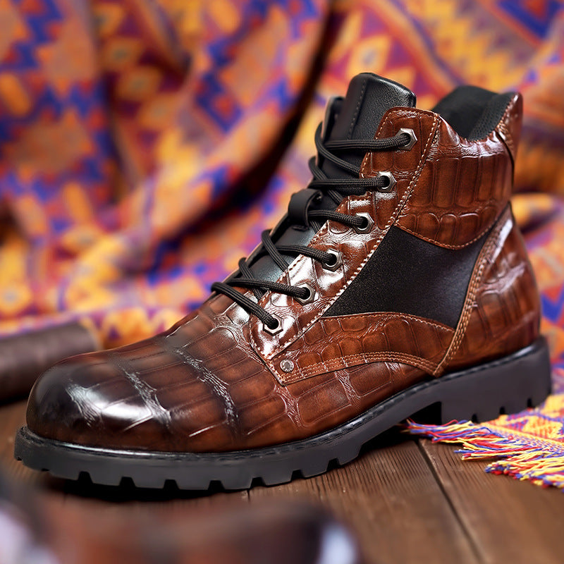 Rendell | Chaussures en cuir croco