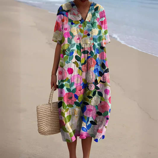 Nicka™ | Robe à motif floral vivant