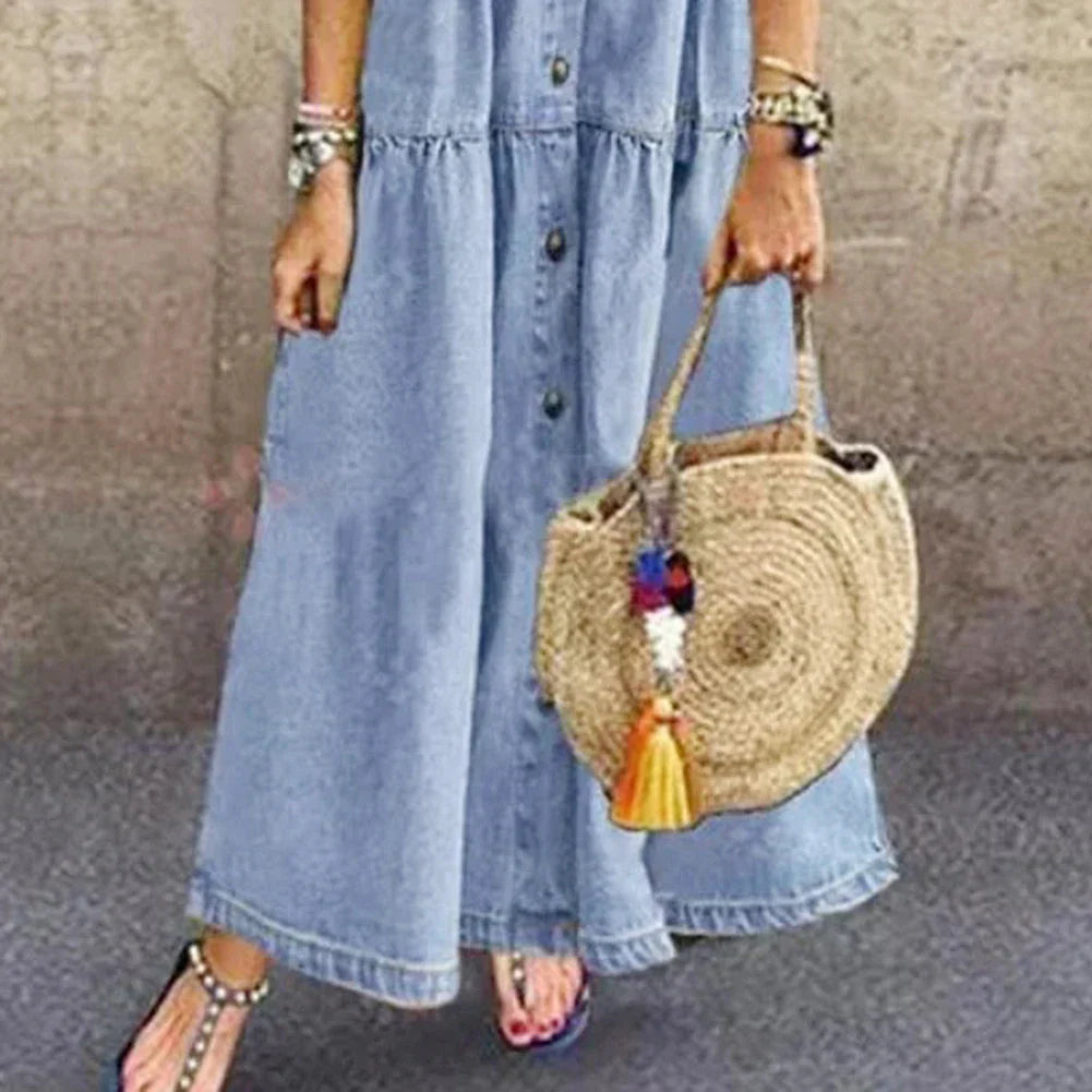 Vibéké | Robe en jean doux