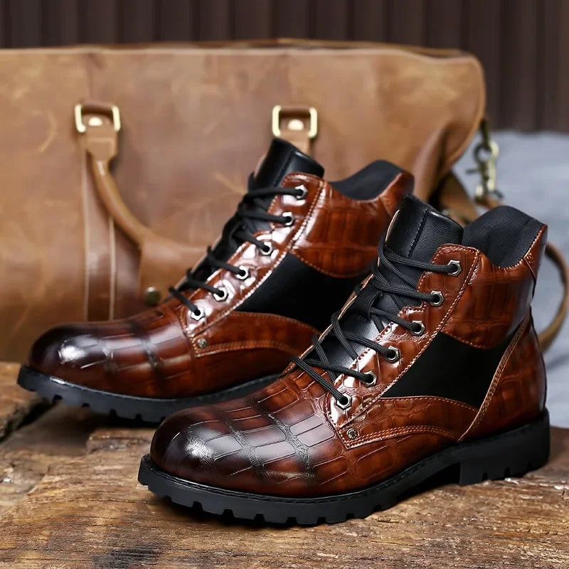 Rendell | Chaussures en cuir croco