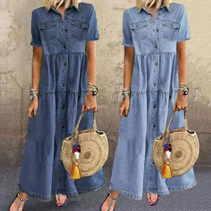 Vibéké | Robe en jean doux