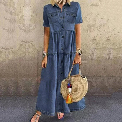 Vibéké | Robe en jean doux