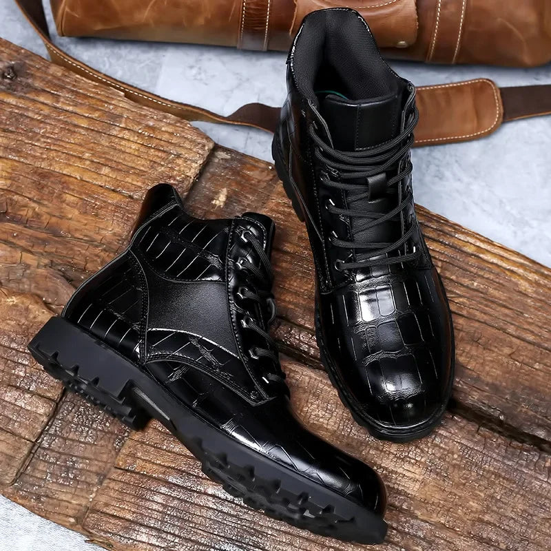 Rendell | Chaussures en cuir croco