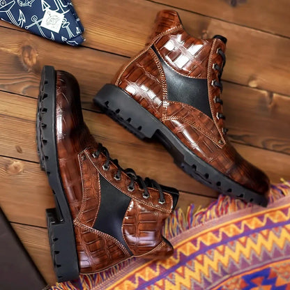 Rendell | Chaussures en cuir croco