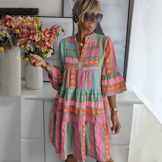 Kiki | Robe de printemps mi-longue élégante (presque épuisée)