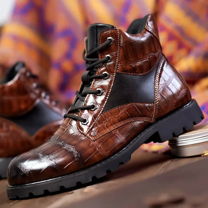 Rendell | Chaussures en cuir croco