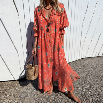 Odessa™ | Robe chemise à fleurs vibrantes